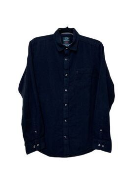Racing Green British Style Button Up Shirt Men’s M Charcoal Long Sleeve